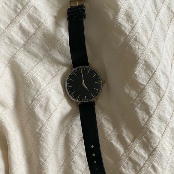 Aldo black faux leather watch - Picture 1 of 2